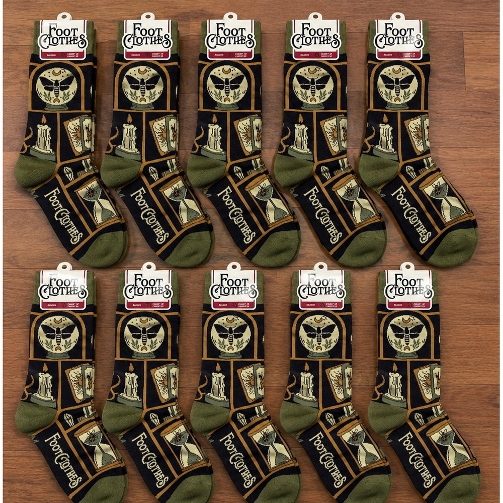 Foot Clothes ARCANUM "Cabinet of Curiosities" Crew Socks Bundle of 10 Pairs